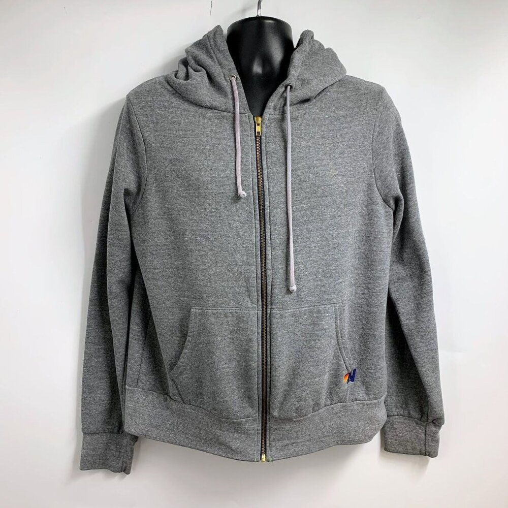 Aviator Nation Adult Lightning Bolt Full Zip Long Sleeve Cotton Hoodie Size L